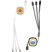 Bamboo Extendable 3-In-1 Charge Cord